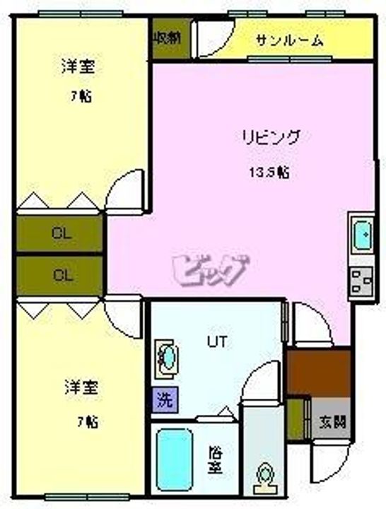 ルミエール滝川の間取り