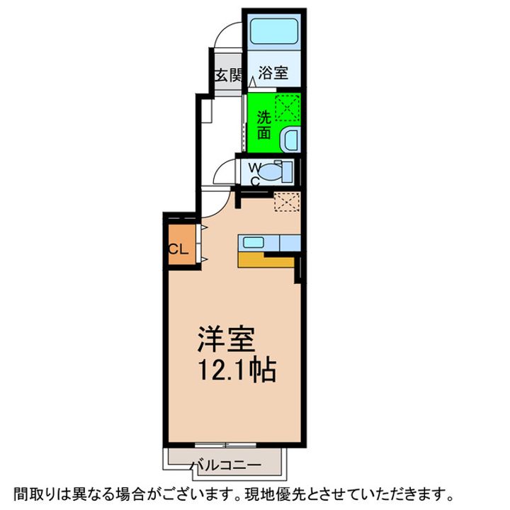 徳島県阿南市出来町(アパート)の賃貸物件の間取り