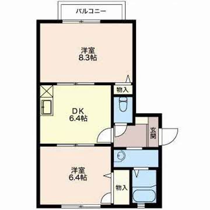 新潟県長岡市希望が丘南6(アパート)の賃貸物件の間取り