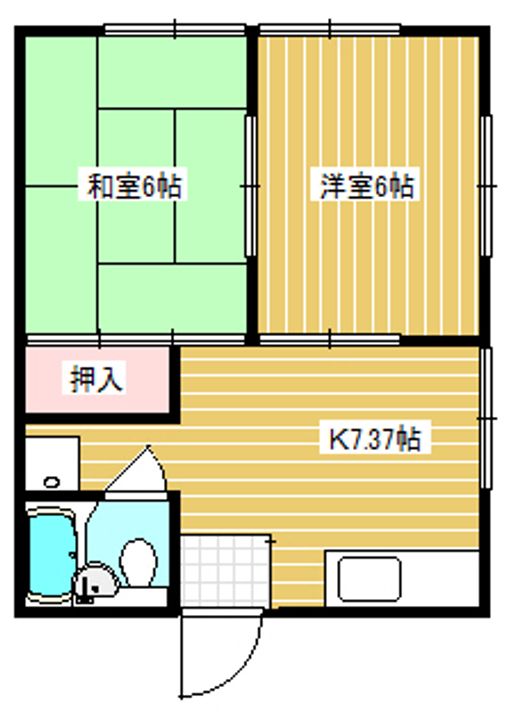 コーポ小和田の間取り