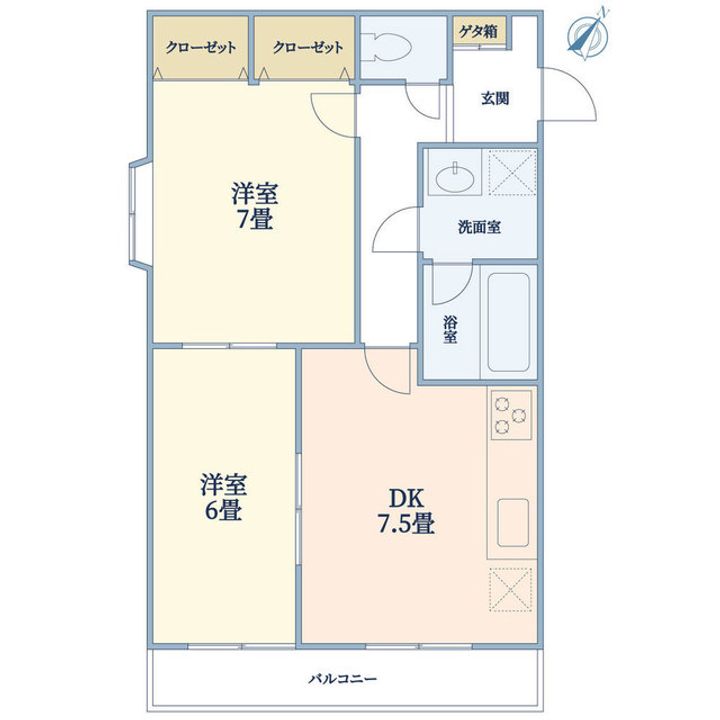 ヴィラタチバナの間取り