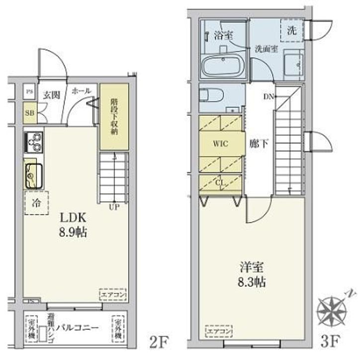 カスタリア旗の台の間取り