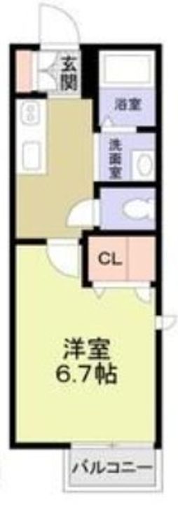 フラット北大宮の間取り