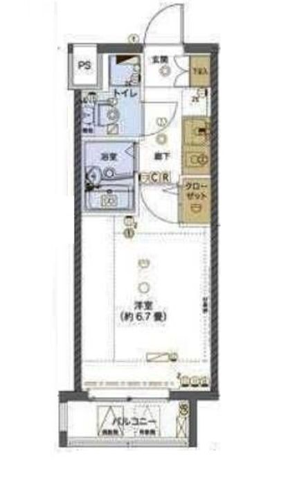 リヴシティ横浜東ベイサイドの間取り
