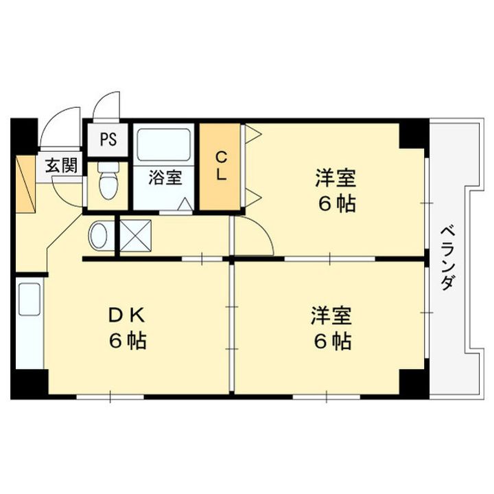 シティコート東扇町の間取り