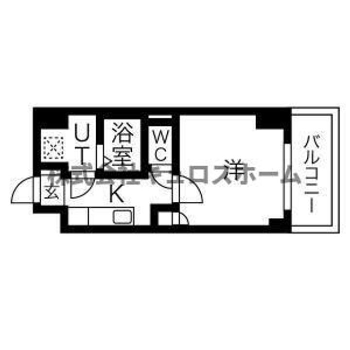 大阪府大阪市天王寺区東上町(マンション)の賃貸物件の間取り
