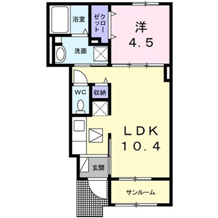 ソレアード カーサの間取り