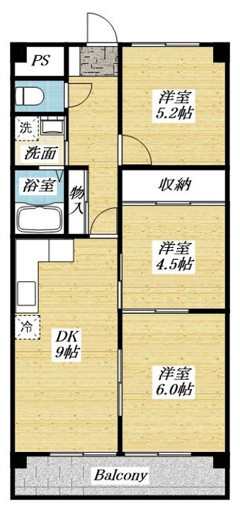 ファミーユ旭の間取り