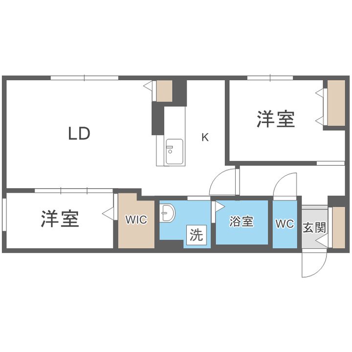 RESIDENCE SHINMEI 北円山の間取り