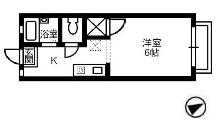 岡山県倉敷市福田町古新田(アパート)の賃貸物件の間取り