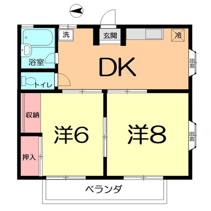 コーポ冨田の間取り