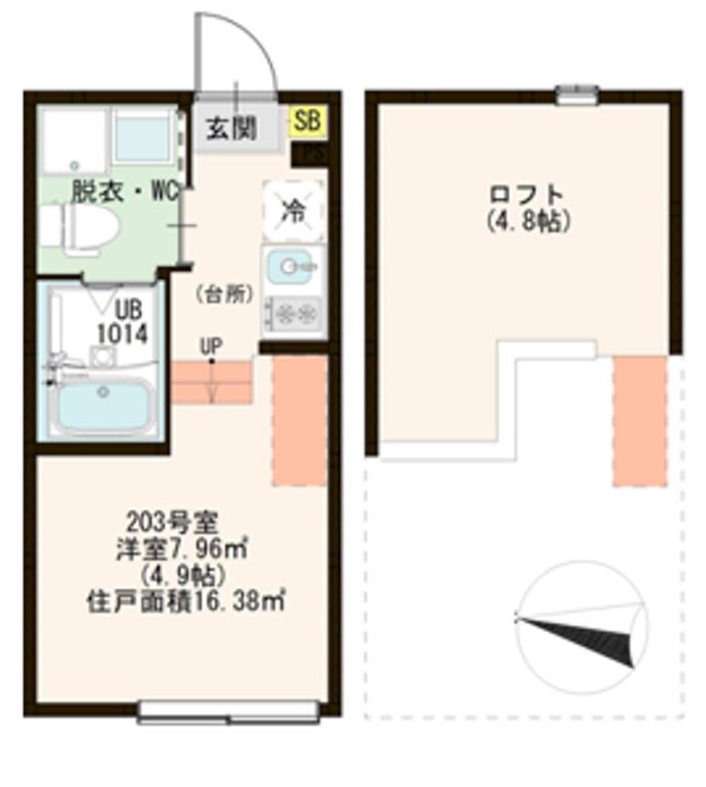 東京都足立区足立2(アパート)の賃貸物件の間取り