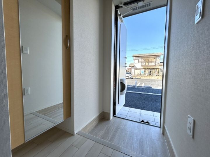 スカイ ハイムの玄関