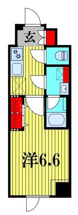 千葉県市川市田尻5(マンション)の賃貸物件の間取り
