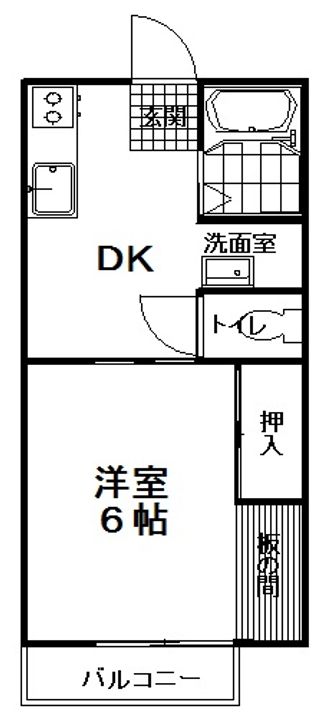 吉田ハイツの間取り