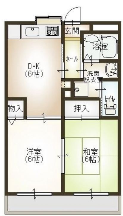 静岡県浜松市中央区鹿谷町(マンション)の賃貸物件の間取り