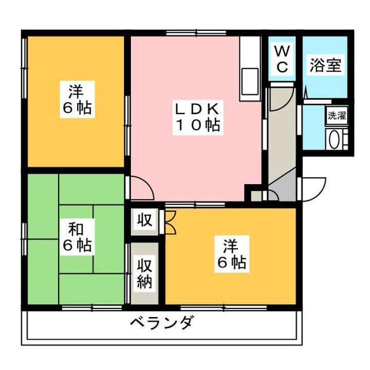 グリーンヒルズ南大泉Cの間取り