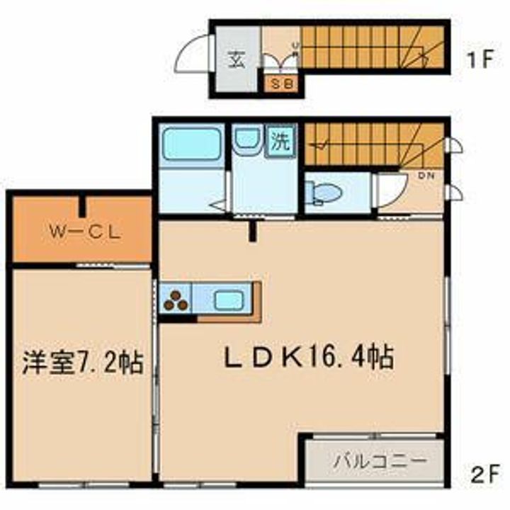 東京都世田谷区大原1(アパート)の賃貸物件の間取り