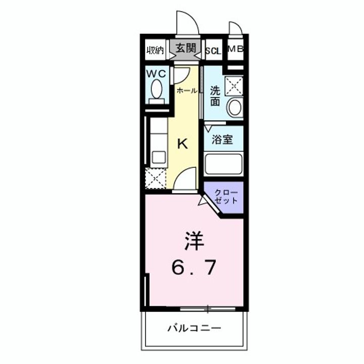大阪府門真市殿島町(マンション)の賃貸物件の間取り