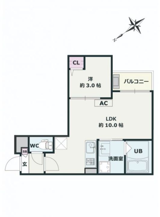 埼玉県坂戸市溝端町(アパート)の賃貸物件の間取り