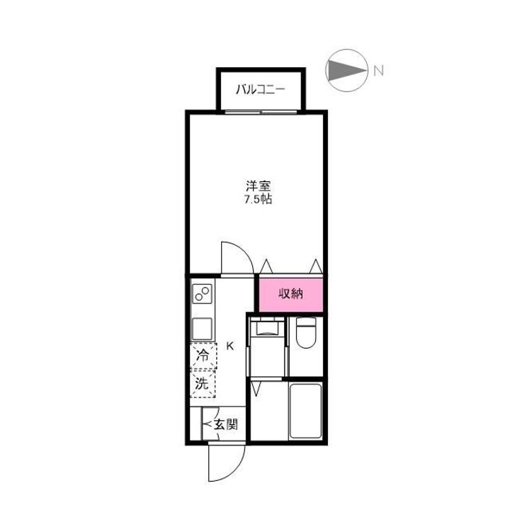 千葉県千葉市若葉区高品町(アパート)の賃貸物件の間取り