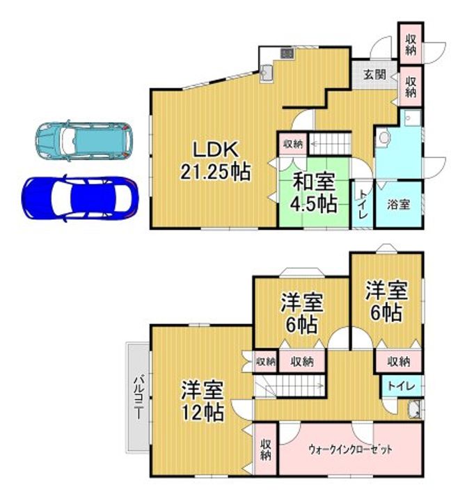 兵庫県西宮市苦楽園五番町(一戸建)の賃貸物件の間取り