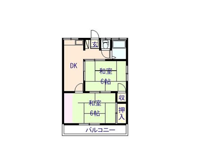 宮前ハイツAの間取り