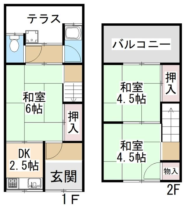 奈良県大和高田市南今里町(一戸建)の賃貸物件の間取り
