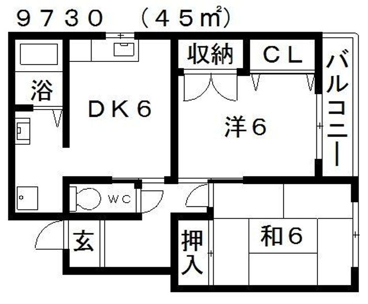 ブルージュ喜志の間取り
