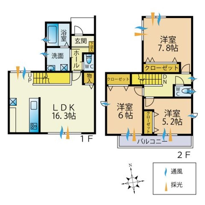 群馬県高崎市南大類町(一戸建)の賃貸物件の間取り