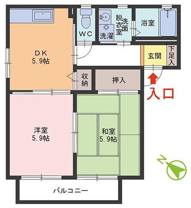 ヴィラテポーレの間取り