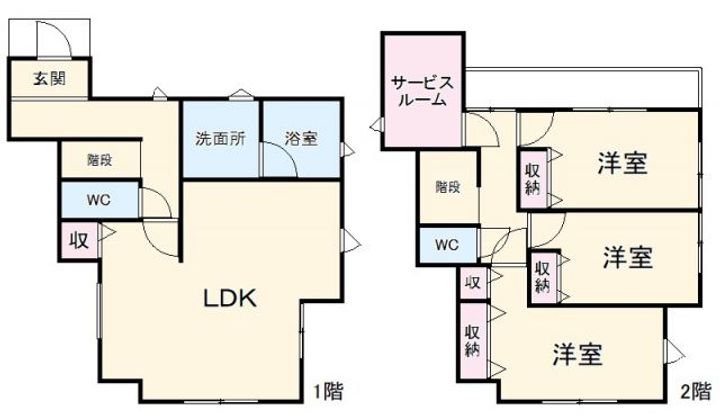 千葉県千葉市花見川区花園町(一戸建)の賃貸物件の間取り