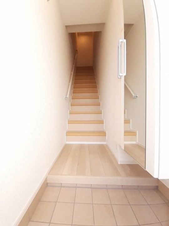 群馬県邑楽郡大泉町大字古氷(アパート)の賃貸物件の玄関