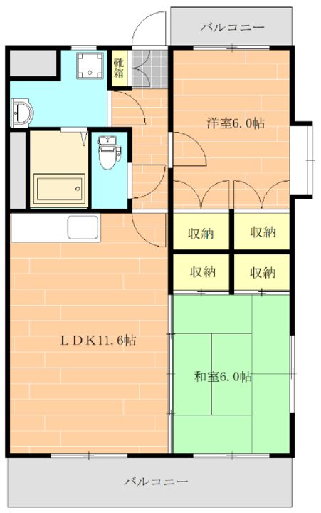 熊本県熊本市西区蓮台寺1(マンション)の賃貸物件の間取り