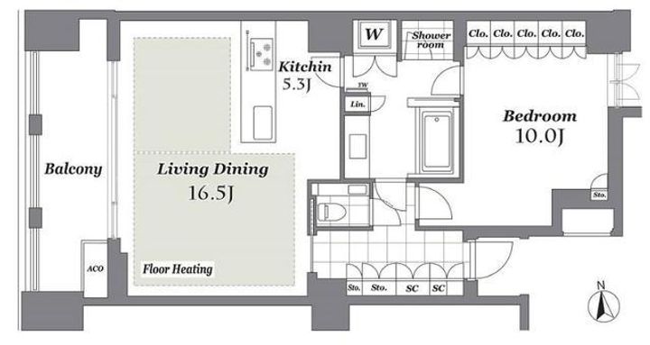 THE CONOE 三田綱町の間取り
