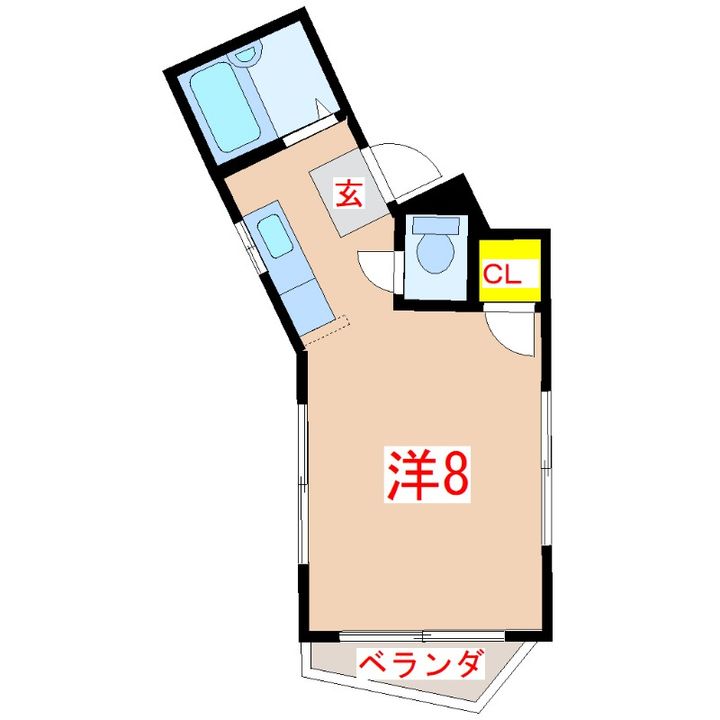 リバーサイド唐湊の間取り