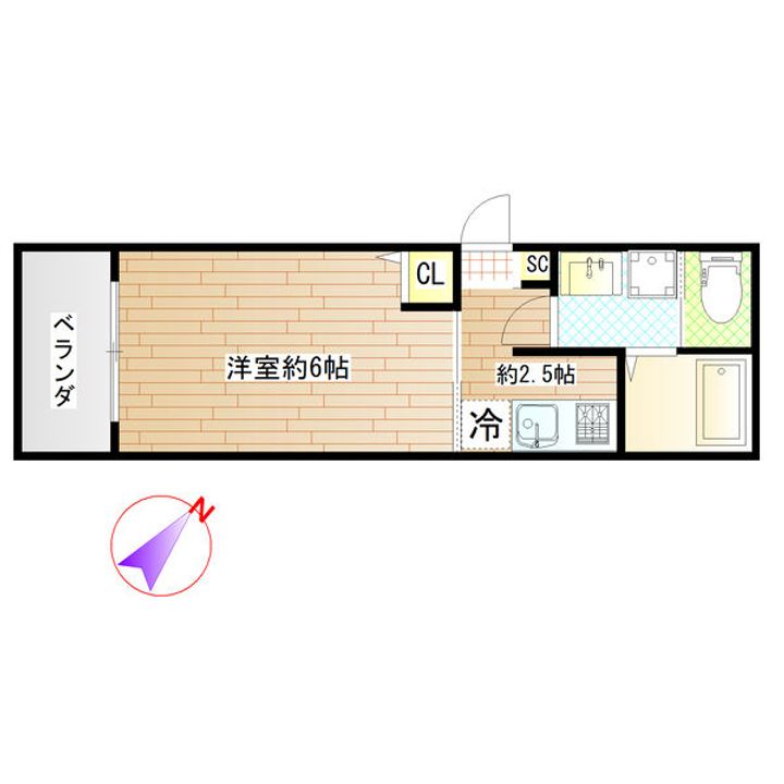 ガーデンパーク八本松Aの間取り