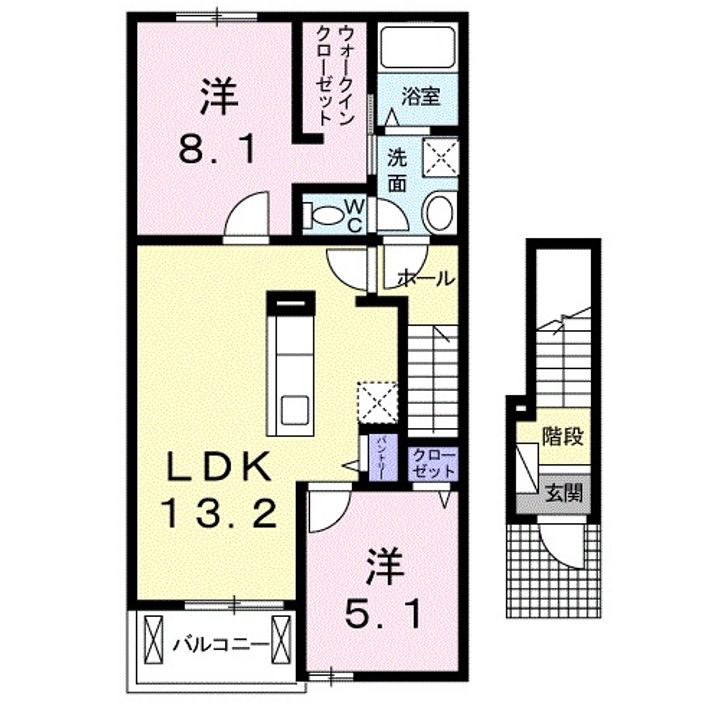 セントラル ビオーラの間取り