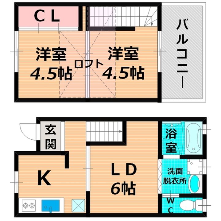 大阪府大阪市鶴見区今津北4(一戸建)の賃貸物件の間取り