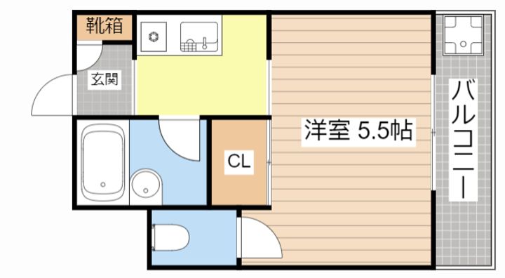 滋賀県東近江市猪子町(マンション)の賃貸物件の間取り