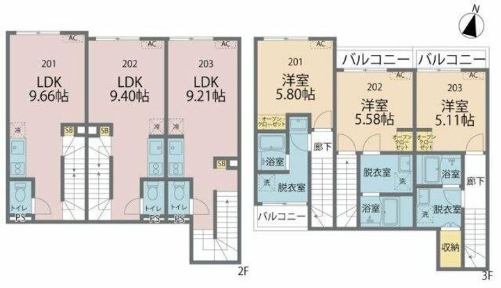 カインドネス亀有の間取り