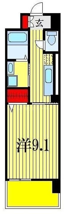 千葉県市川市田尻3(マンション)の賃貸物件の間取り