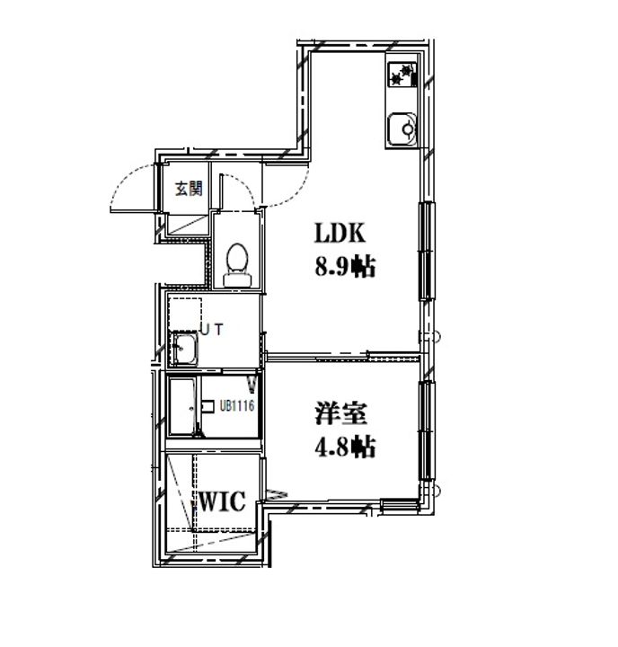 (仮称)二十四軒3-5 新築MS A棟の間取り