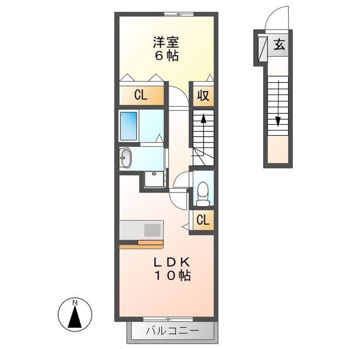 カレント Dの間取り