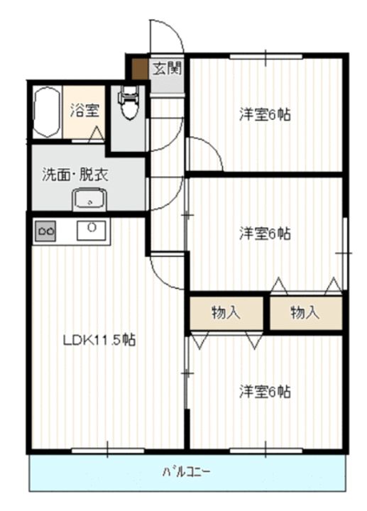 canardあたごの間取り