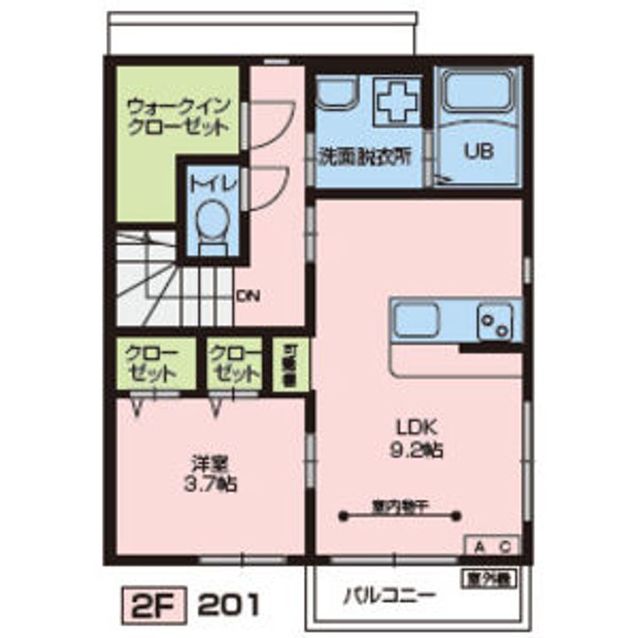 プランドール雷神の間取り