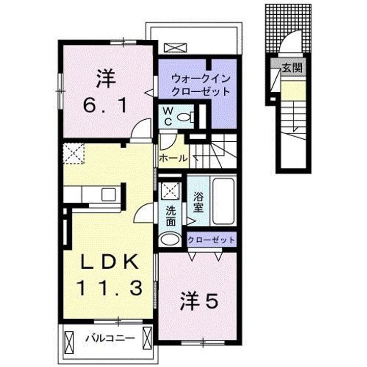 パーチェIIの間取り
