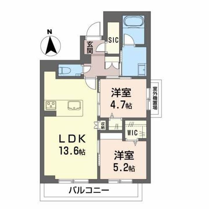 グランドパレス田迎小前の間取り