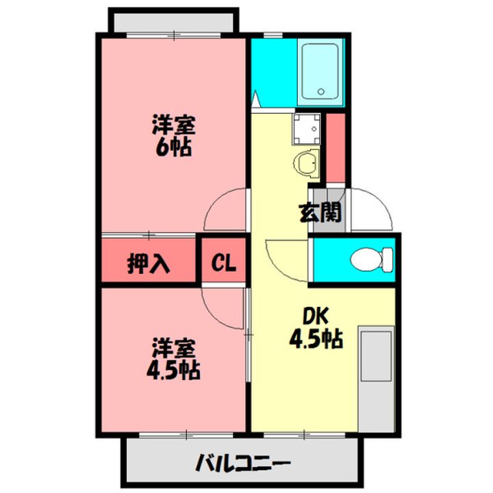 丸市ハイツの間取り