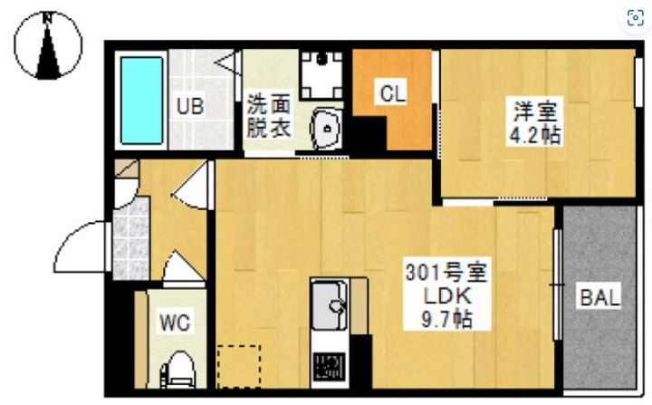 岡山県岡山市北区高柳東町(アパート)の賃貸物件の間取り